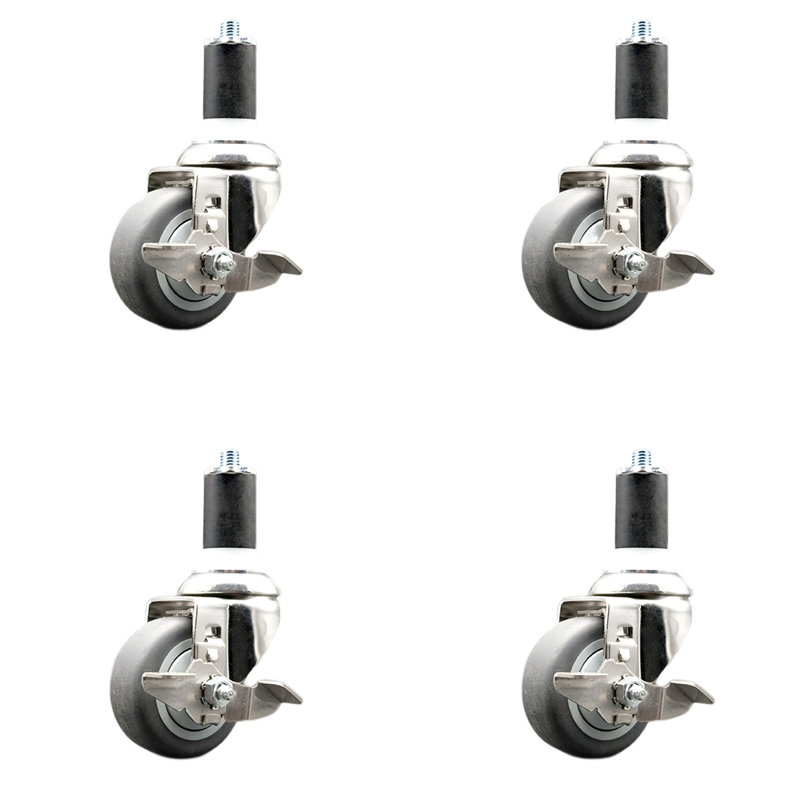 Thermoplastic Rubber Swivel Caster
