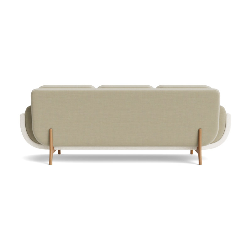 Regatta 90 Sofa, Performance Linen-Flax/Textured Slub Weave-Linen, Natural