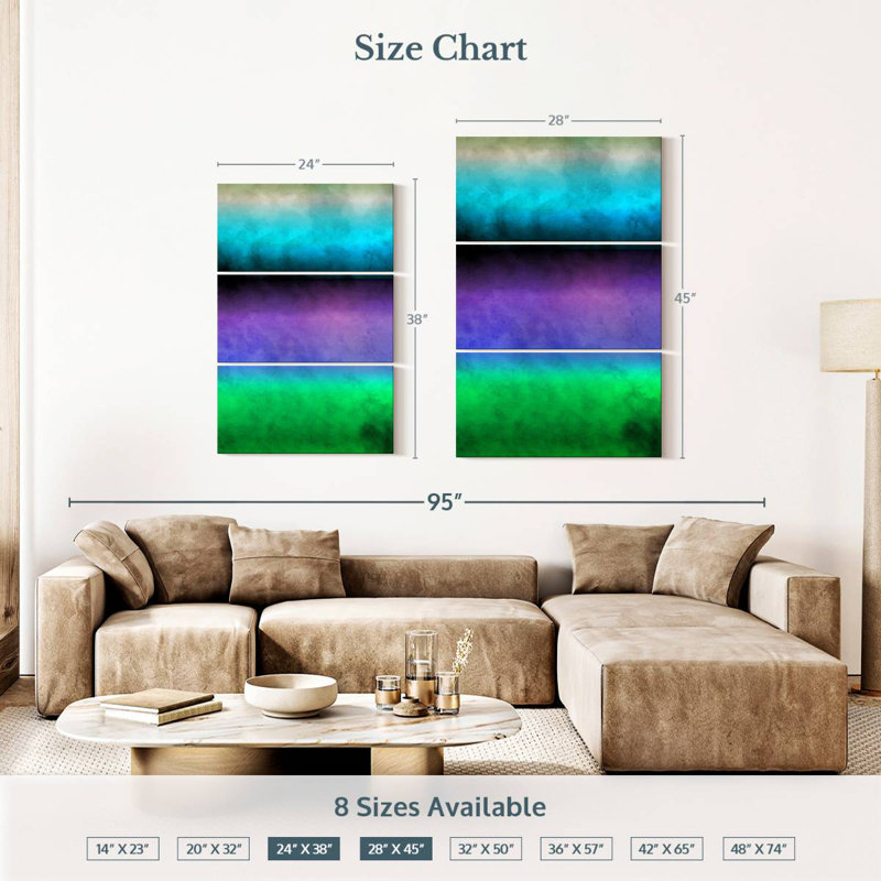Avery Purple Center, 38" H x 24" W