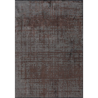 Rapture Gray/Brown Abstract Luxury Area Rug
