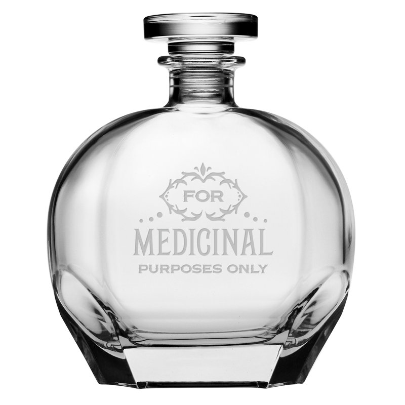 Décanteur à whiskey médicinal 23,75 oz. Davey