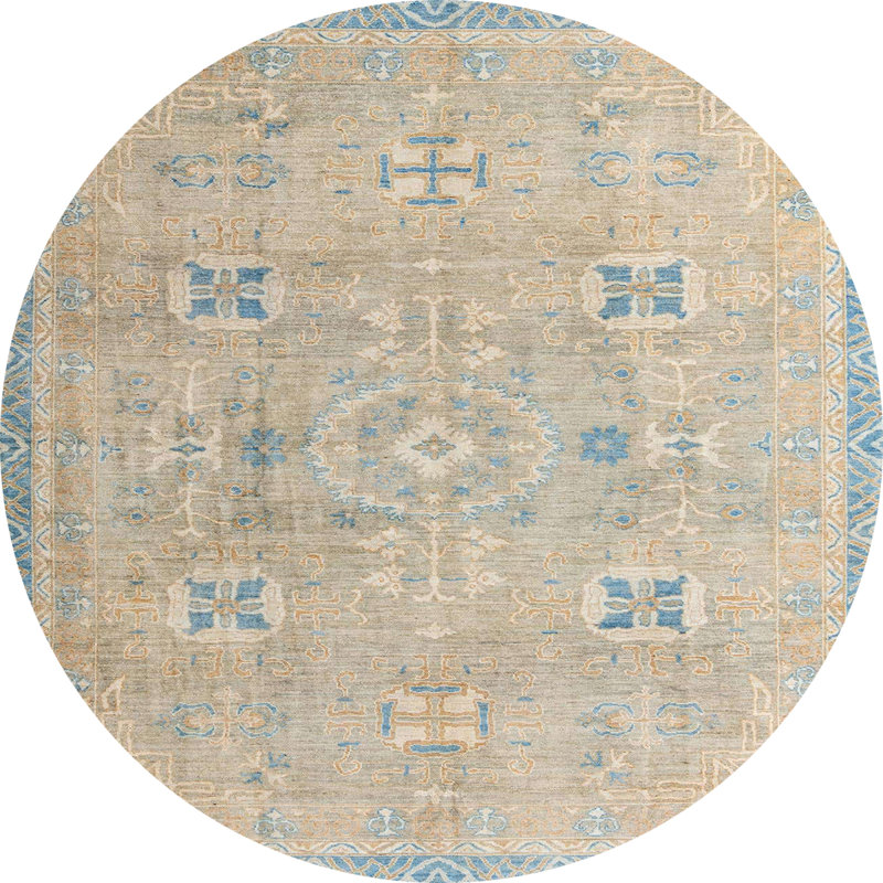 Tapis abstrait moderne 4318, Rond 6 pi
