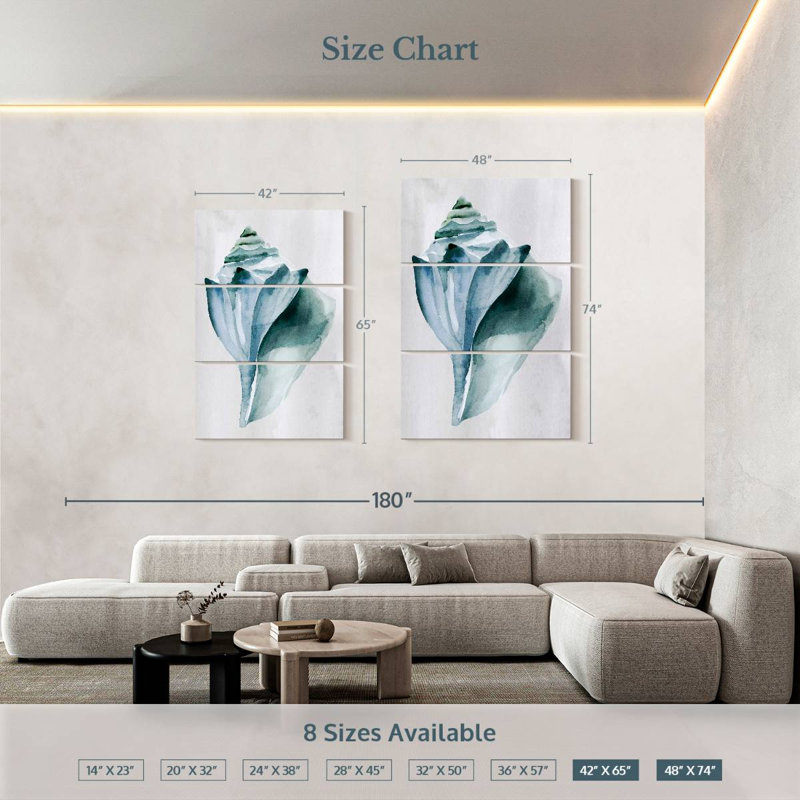 Aletra Soft Ocean Gems I, H 74 po x l 48 po