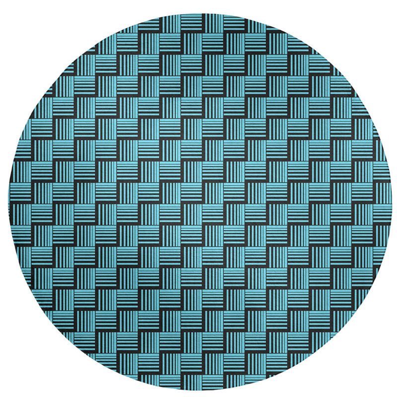 Chenille Indoor Rug, Round 5'