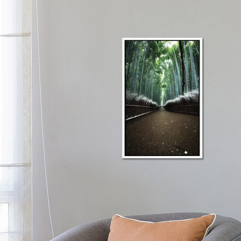 Winter In Japan V by Daisuke Uematsu - Print on Canvas, 66.04cm H x 45.72cm W x 3.81cm D, White Framed
