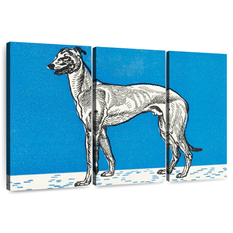 Brampt Greyhound III, 14" H x 23" W