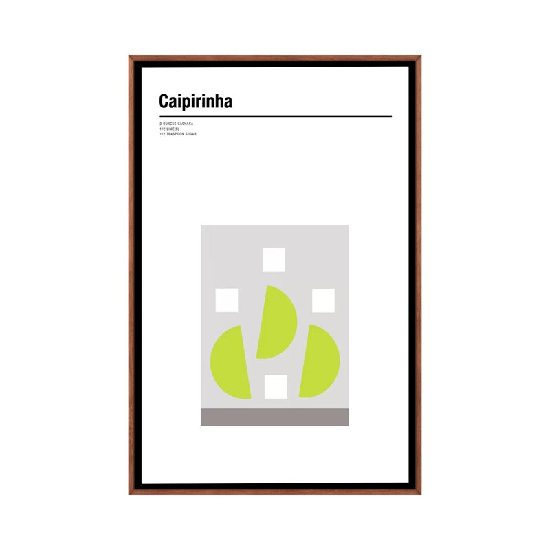 Caipirinha by Nick Barclay - Print on Canvas, Classic Brown Wood Framed, 152.5 cm H x 101.5 cm W