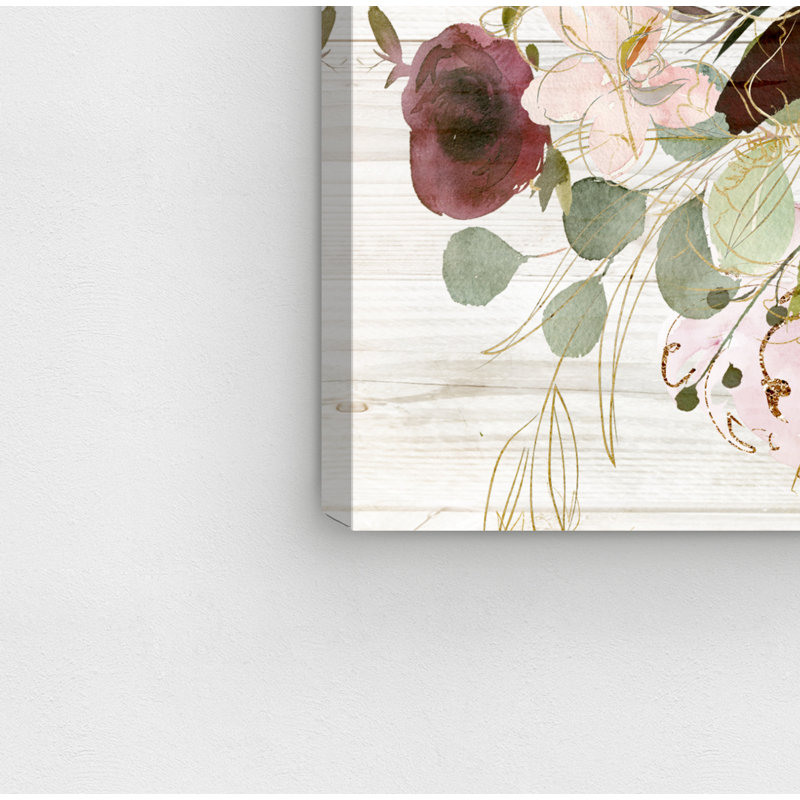 « automne floral », impression, H 38 po x l 56 po x P 0,5 po, Toile