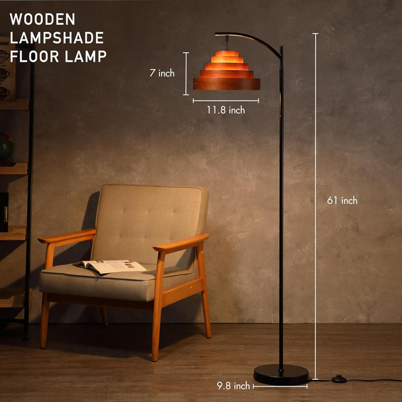 Lampe sur pied Cascade Mid-Century