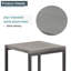 Table d'extérieur 21,5 L x