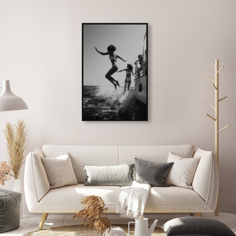 Liquid Gravity Print by Oliver Gal, 31"H x 21"W, Black Floater Frame