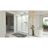 60" W x 36" D x 78" H Semi Frameless Rectangle Shower Kit with Fixed Panel and Base Included-118865862-88802551
