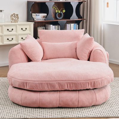 Cloudlike Chenille Chaise – Compression-Molded Foam Lounge