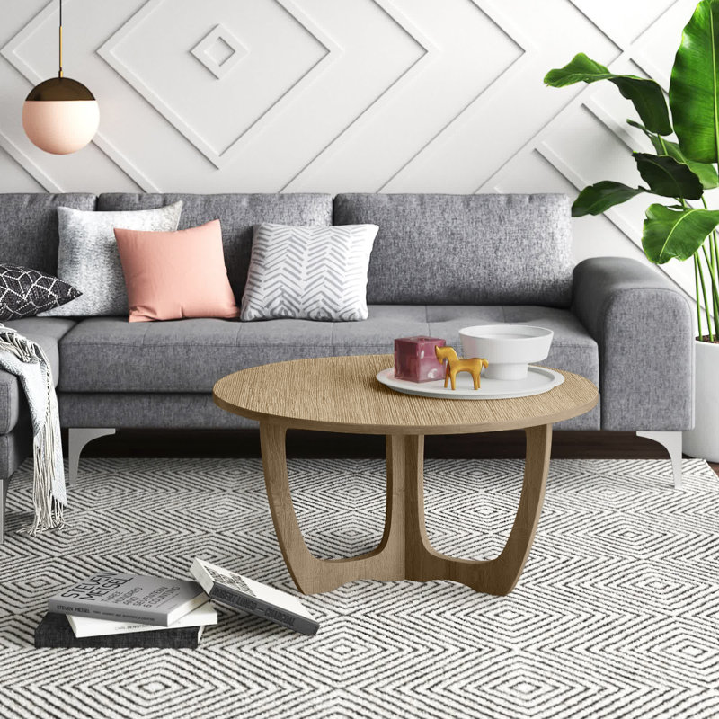 Table basse 3 pieds Jakanye, Naturel