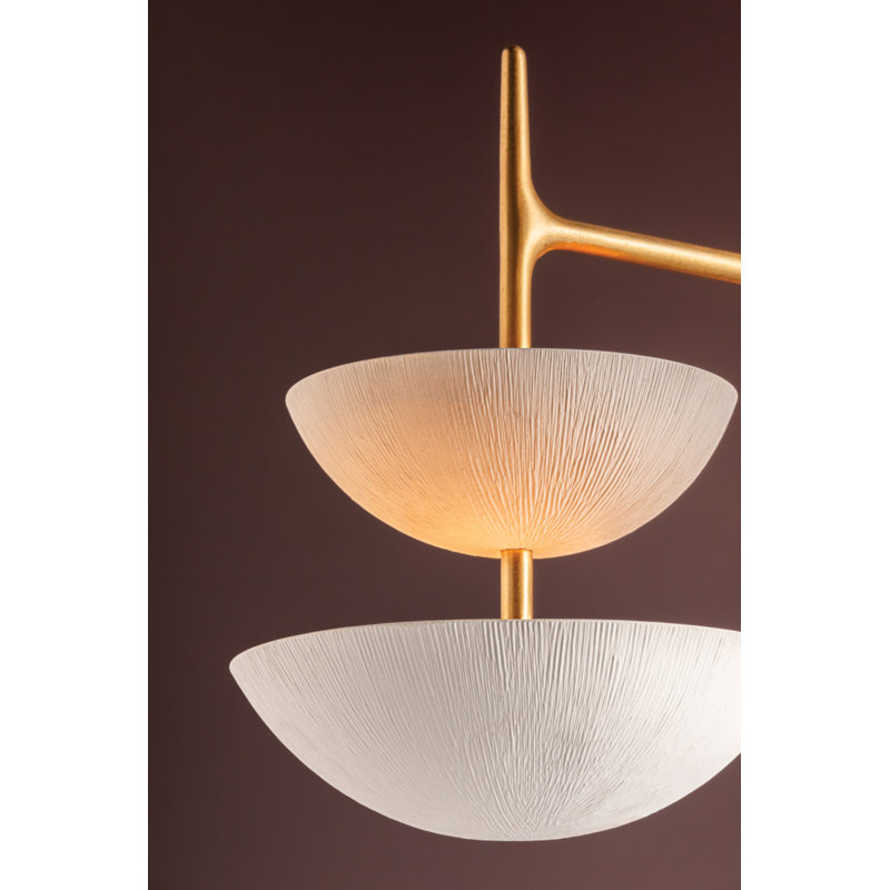 Evander Chandelier, 29.50" H x 42" W x 42" D, 6