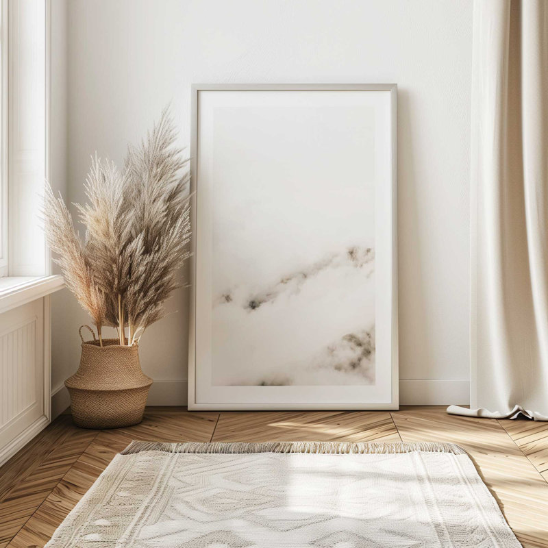 «Hazy Horizons I», reproduction, H 37 po x l 25 po x P 1,25 po, Cadre opaque blanc