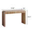 Console en bois avec tiroir - Design minimaliste, texture nervurée