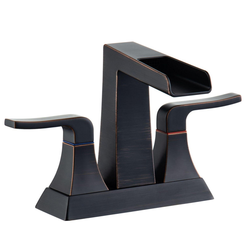 2-handle Bathroom Faucet with Drain Assembly, Oil Rubbed Bronze