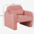 Single Sofa and Toss Pillow, Solid Wood Frame 300 Lbs Capacity for Small Spaces-1309702667