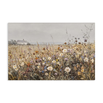 Quaint Cottage Meadow Canvas, design by Jacky Ngan