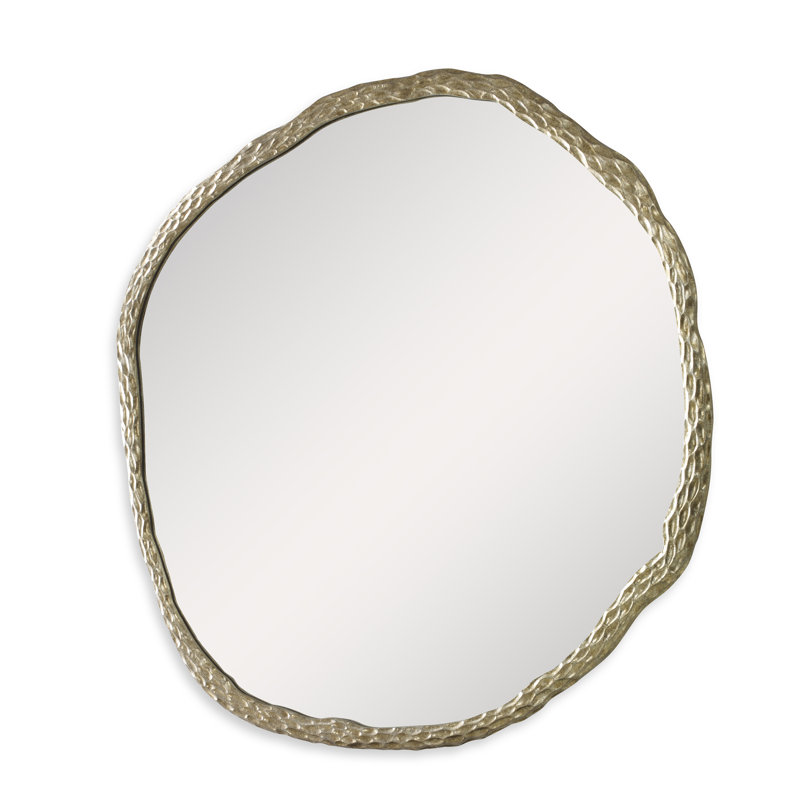 Chiseled Flat Metal Wall Mirror