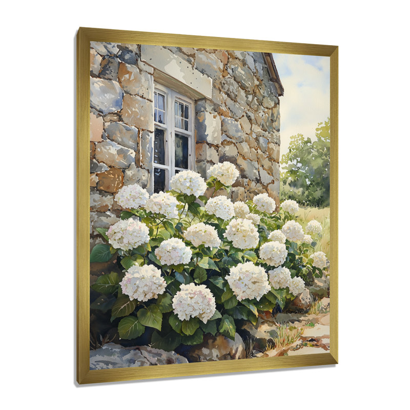 Chien - impressions murales florales, H 20 po x l 12 po, Reproduction encadrée sans passe-partout, Doré