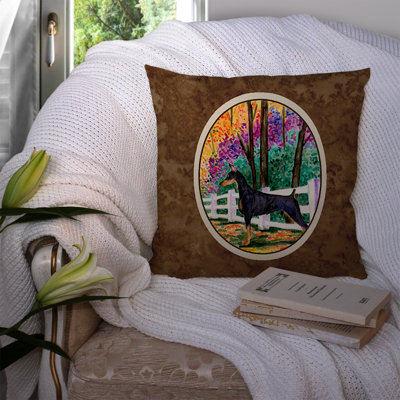 Coussin intérieur/extérieur brownthrow doberman