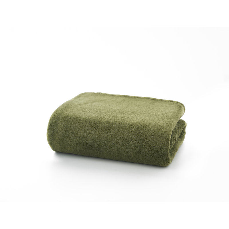 Snuggle Touch Supersoft Fleece Throw, Olive