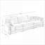 Canapés modulaires | 3 pièces pour salon Mid-Century | Vert | Velours côtelé