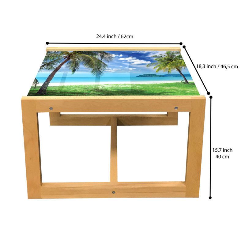 Jadel Sled Coffee Table, 62cm H x 46cm W x 40cm D