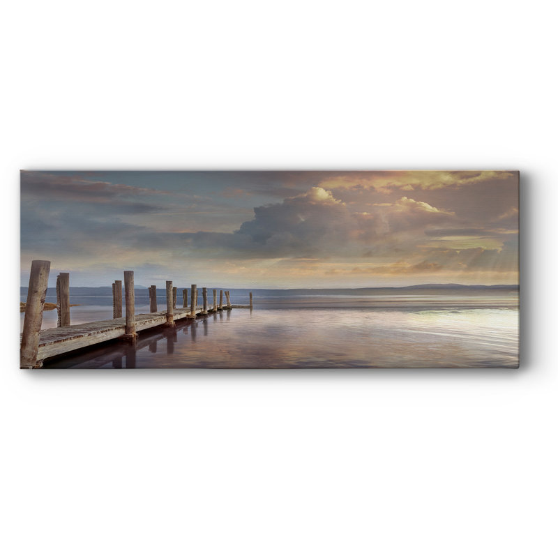 «Evening Reflection», toile tendue avec châssis, H 24 po x l 60 po x P 1,5 po