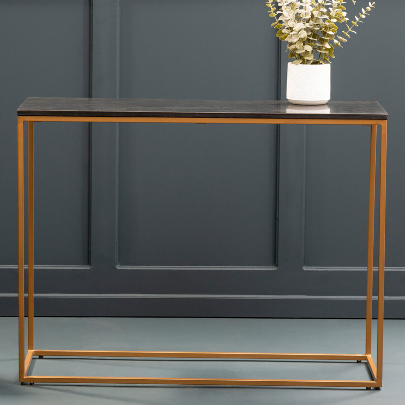 Osawatomie 100cm Stone Top Console Table