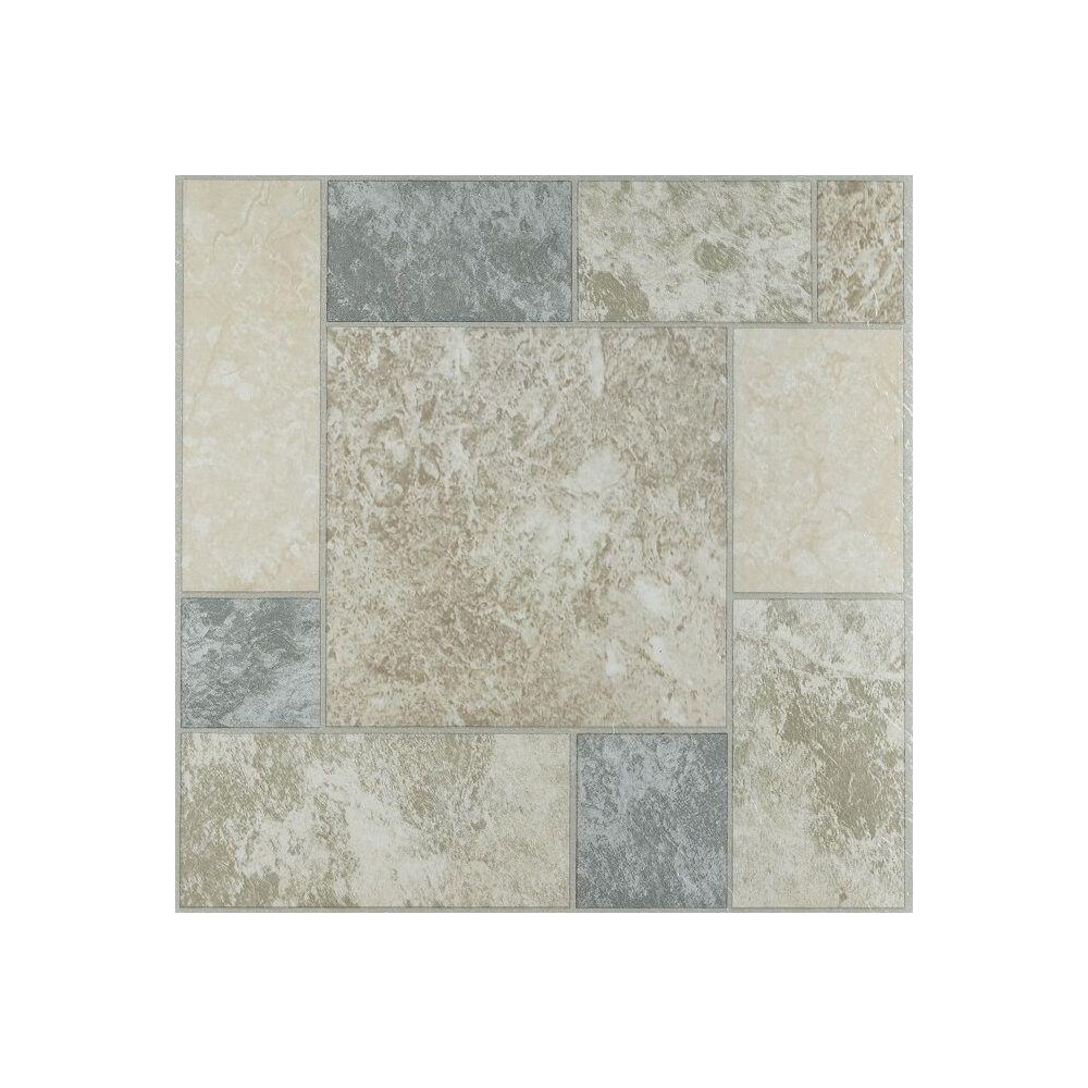 Creative Home Nexus Vinyl Self Stick Tile, 423 Beige Granite - 20 pack