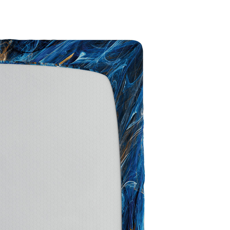 Microfiber Abstract Fitted Sheet, Twin XL Fitted Sheet