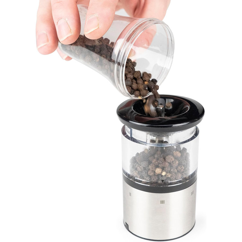 Stainless Steel Salt & Pepper Mill Set