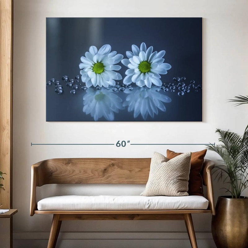 Harnek White Daisies, 34" H x 51" W