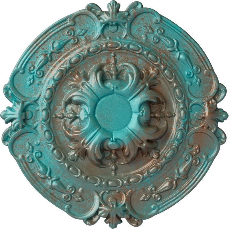 Médaillon de plafond Endurathane Southampton, DE 16 3/8 po x P 1 3/4 po (convient aux auvents jusqu'à 2 3/4 po)