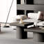 Table de bout moderne en placage de bois massif de 23,6 po (table basse incluse seulement)