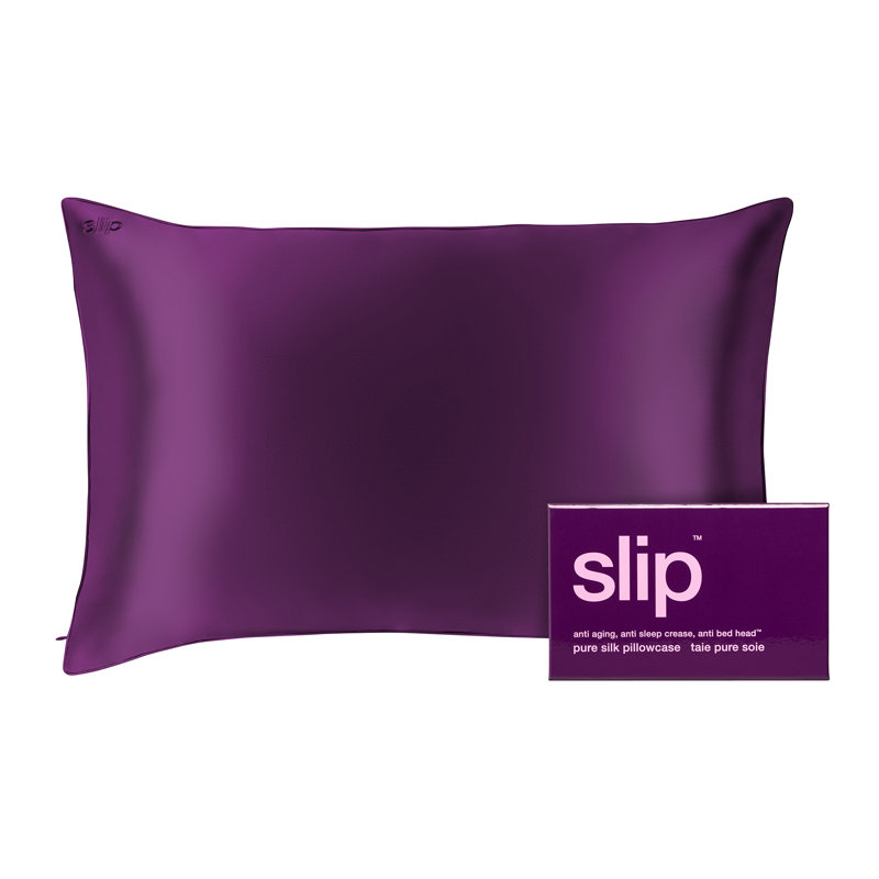  Slip Pure Silk Queen Pillowcase, Purple