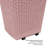 Plastic Rolling Laundry Hamper with Handles-73312125