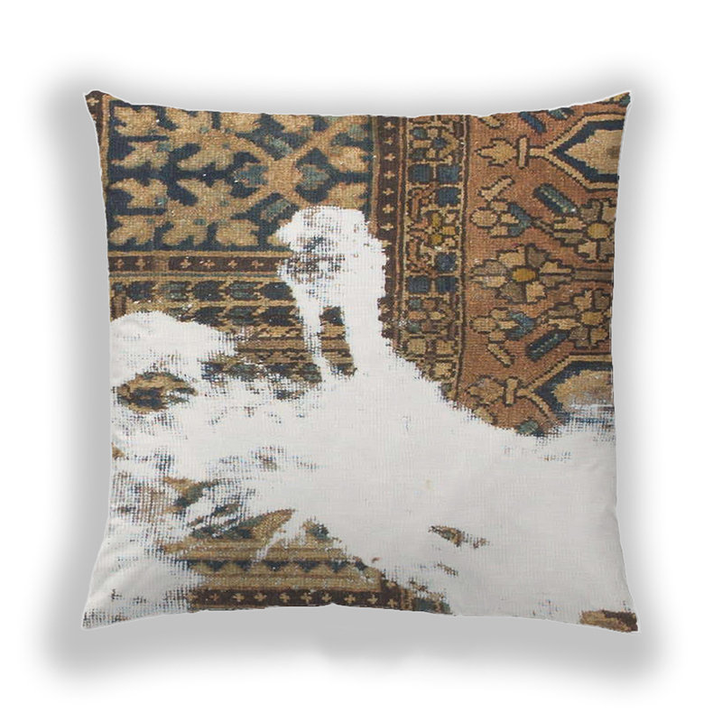 Coussin décoratif abstrait 1005, Microsuède