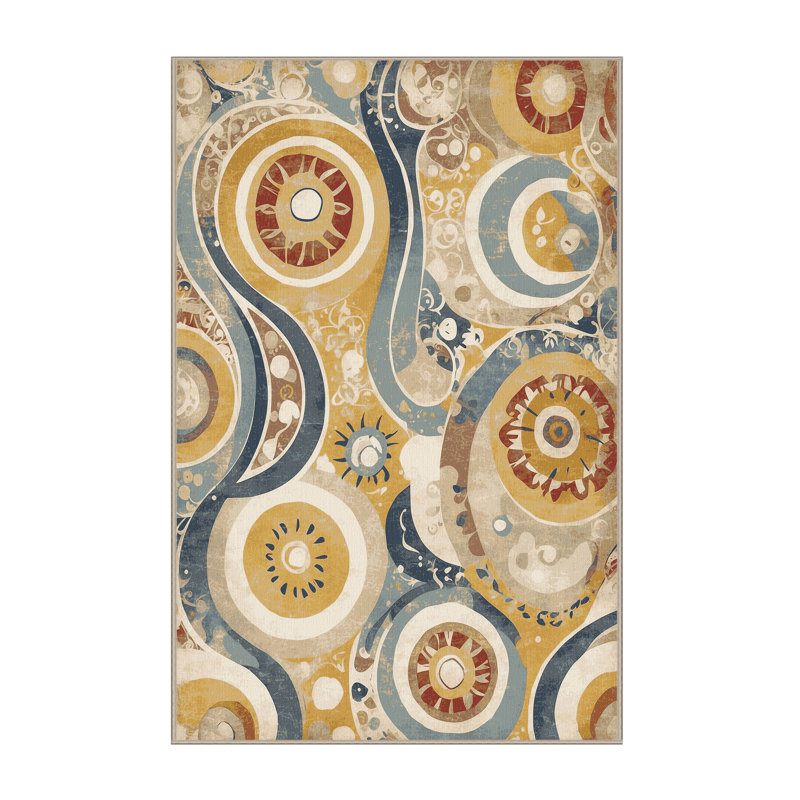 Retro Wiggle Rug, Rectangle 2' x 3'