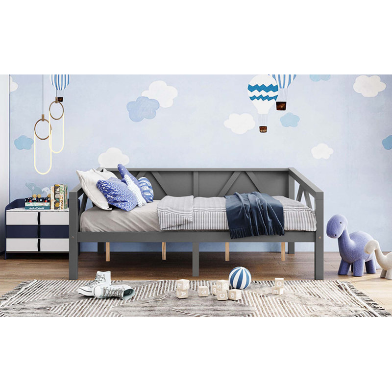 Daybed,Platform Bed for Bedroom, Grey, Full