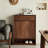 Black Walnut Shoes 12 Pair Solid Wood Shoe Storage Cabinet