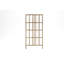 Urbana 39" L X 77" H Modern Vinyl Trellis, Espresso Brown