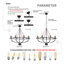 Resha 8 - Light Wagon Wheel Chandelier with Beaded Accents