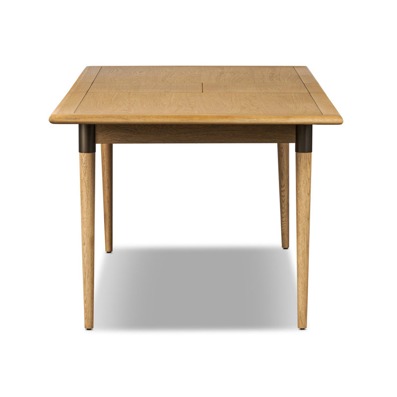 Harper Solid Wood Dining Table, Fawn Oak