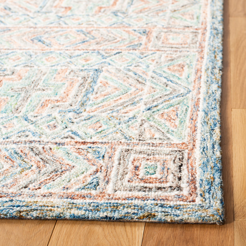 Tapis en laine et coton touffeté à la main Gratian, Rectangle 5 pi x 8 pi