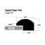 Ensemble de garniture en vinyle Aspect pour dosseret gris mat-50013167