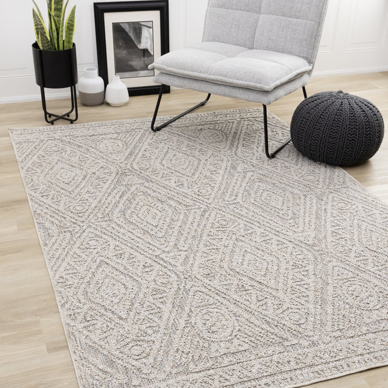 Tapis gris Yoslan, Rectangle 5 pi 3 po x 7 pi 7 po